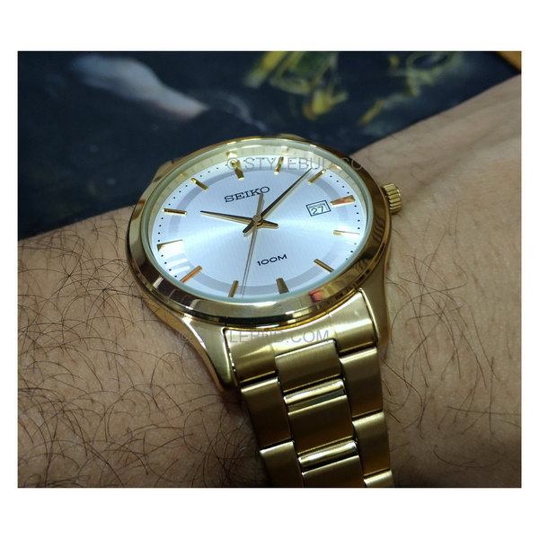 超歓迎定番セイコー SEIKO クオーツ メンズ 腕時計 SUR054P1 シルバー 海外モデル