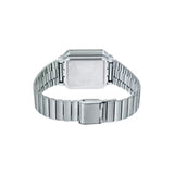 WW2084 Casio Vintage Digital Silver Chain Watch A100WE-7BDF