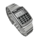 WW1865 Casio Vintage Calculator Silver Chain Watch CA-506-1DF