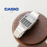 WW1865 Casio Vintage Calculator Silver Chain Watch CA-506-1DF