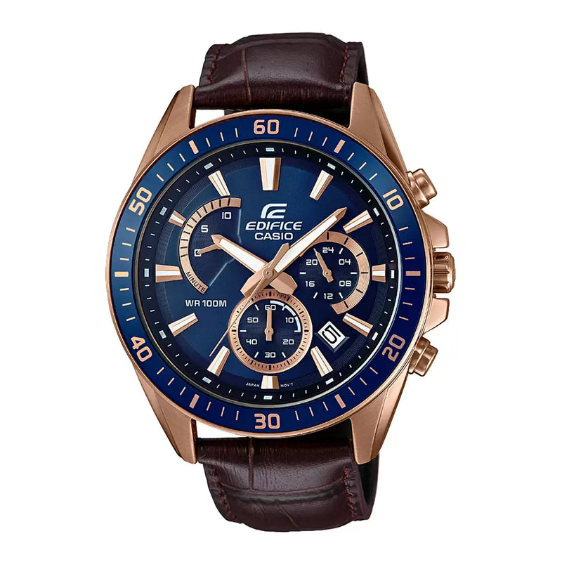 Casio edifice chronograph hot sale rose gold