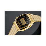 WW1367 Casio Vintage Digital Golden Ladies Chain Watch LA670WGA-1DF