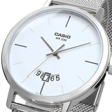 WW2651 Casio Enticer Date Mesh Chain Watch MTP-B100M-7EVDF