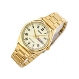 WW1337 Casio Standard Day Date Golden Chain Watch MTP-V006G-9BUDF