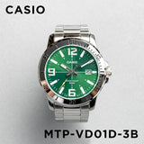 WW2862 Casio Enticer Date Chain Watch MTP-VD01D-3BVUDF