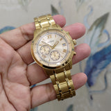 WW0404 Guess Chronograph Date Golden Chain Watch U1001G2