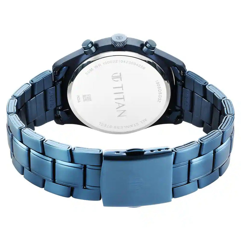 Titan watch in black clearance chain