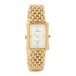 Titan watch golden on sale chain