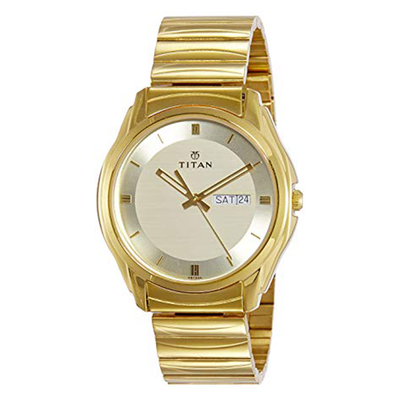 WW0684 Titan Day Date Chain Watch 1578YM05