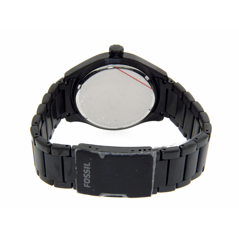 WW1084 Fossil Multifunction Black Stainless Steel Chain Watch BQ1509